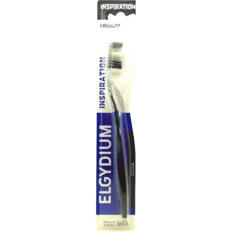 Elgydium Inspiration Medium Μαύρη Οδοντόβουρτσα 1τμχ