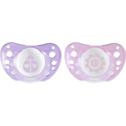 Chicco Physio Air Ορθοδοντική Σιλικόνης Ροζ 0-6m 2τμχ