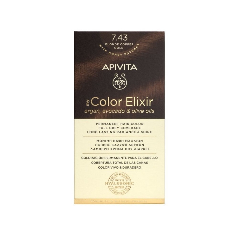 Apivita My Color Elixir 7.43 Ξανθό Χάλκινο Μελί 125ml