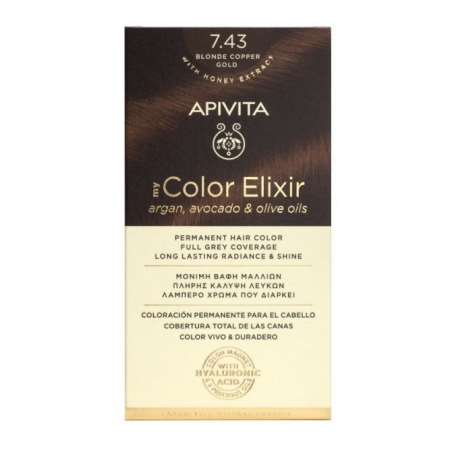 Apivita My Color Elixir 7.43 Ξανθό Χάλκινο Μελί 125ml