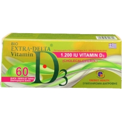Medichrom Bio Extra Delta Vitamin D3 1200iu 60 ταμπλέτες