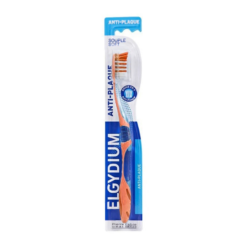 Elgydium Anti-Plaque Soft Οδοντόβουρτσα Πορτοκαλί 1τμχ
