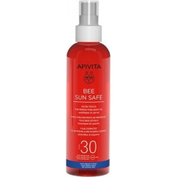 Apivita Bee Sun Safe Satin Touch The Perfecting Body Oil SPF30 Λάδι Σώματος για Μαύρισμα & Μεταξένια Αίσθηση 200ml