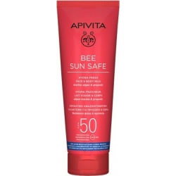 Apivita Bee Sun Safe Hydra Fresh Face & Body Milk Ενυδατικό Αντηλιακό Γαλάκτωμα για Πρόσωπο & Σώμα SPF50 200ml