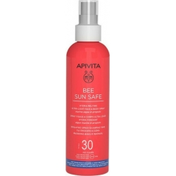 Apivita Bee Sun Safe Hydra Melting Spray Ενυδατικό Αντιηλιακό Προσώπου Σώματος με Θαλάσσια Φύκη & Πρόπολη SPF30 200ml