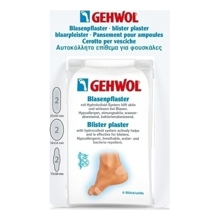 Gehwol Blister Plaster Sorted Αυτοκόλλητα Επιθέματα για Φουσκάλες Διάφορα Μεγέθη 6τμχ Gehwol Blister Plaster Sorted Αυτοκόλλητα Επιθέματα για Φουσκάλες Διάφορα Μεγέθη 6τμχ