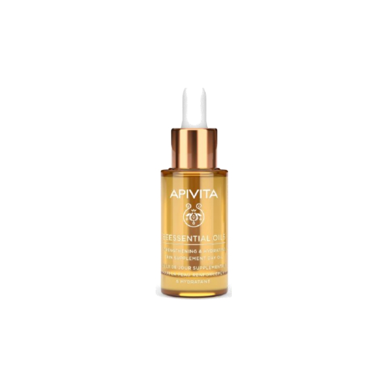 Apivita Beessential Oils Έλαιο Προσώπου Ημέρας για Ενυδάτωση και Ενδυνάμωση της Επιδερμίδας 15ml
