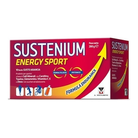 Menarini Sustenium Energy Sport Πορτοκάλι 10 φακελίσκοι