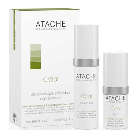 Atache C Vital Set Active Serum Αντιρυτιδικός Ορός 15ml & Active Fluid 30ml Atache C Vital Set Active Serum Αντιρυτιδικός Ορός 15ml & Active Fluid 30ml