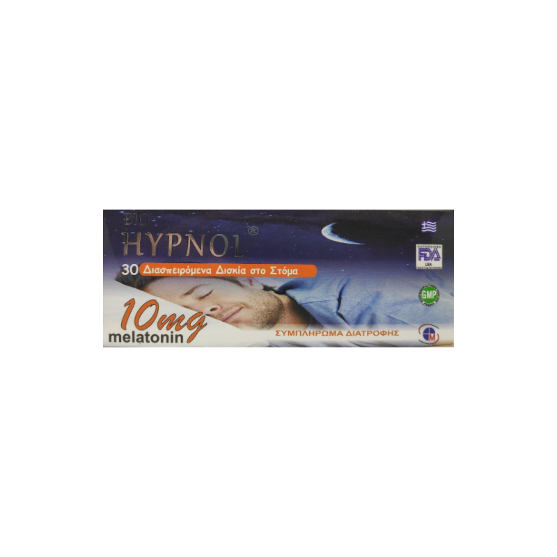 Medichrom Bio Hypnol Melatonin 10mg 30 Διασπειρώμενα Δισκία