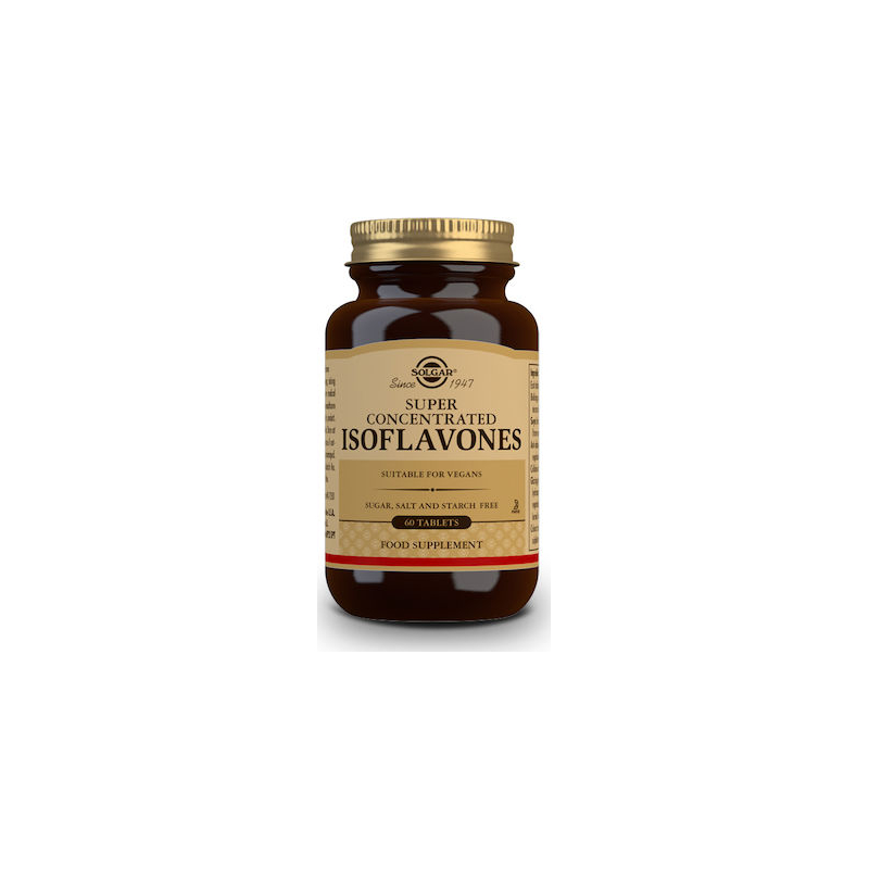 Solgar Isoflavones Ισοφλαβόνες Από Φυσική Σόγια Για Εμμηνόπαυση & Μείωση Χοληστερόλης 60 Ταμπλέτες
