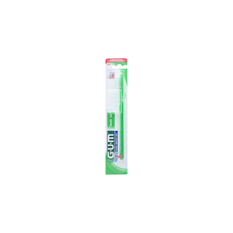 GUM 409 Classic Compact Soft Οδοντόβουρτσα πρασινο 1τμχ