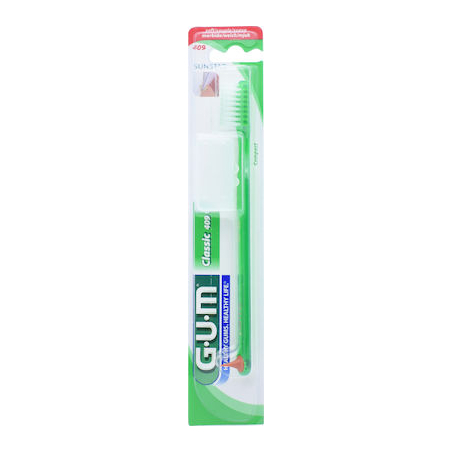 GUM 409 Classic Compact Soft Οδοντόβουρτσα πρασινο 1τμχ