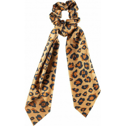 Medisei Dalee Hair Ties Καφέ Λεοπάρ Λαστιχάκι Μαντήλι 1 Τεμάχιο