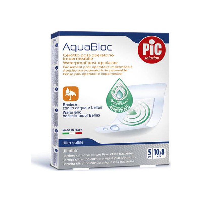 Pic Solution Solution AquaBloc Waterproof UltraThin Antibacterial 10x8cm 5τμχ