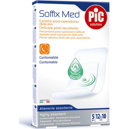 Pic Solution Solution Suffix Med Delicate Post-op Plaster Highly Absorbent 12x10cm 5τμχ Pic Solution Solution Suffix Med Delicate Post-op Plaster Highly Absorbent 12x10cm 5τμχ