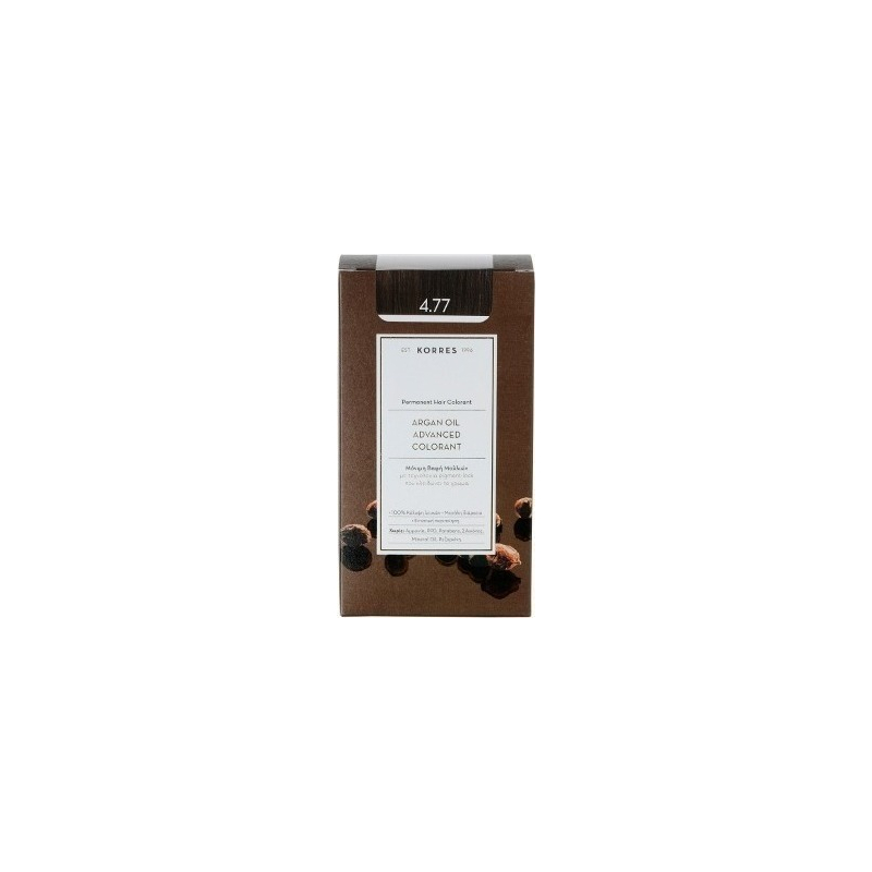 Korres Argan Oil Advanced Colorant 4.77 Σκούρο Σοκολατί