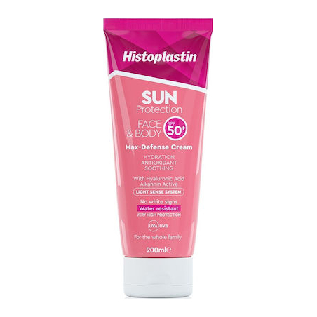 Heremco Histoplastin Sun Protection Face & Body Max Defense Cream SPF50 200mL Heremco Histoplastin Sun Protection Face & Body Max Defense Cream SPF50 200mL
