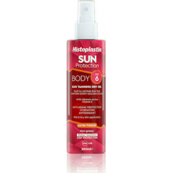 Heremco Histoplastin Sun Protection Tanning Dry Oil Body Satin Touch SPF6 200ml