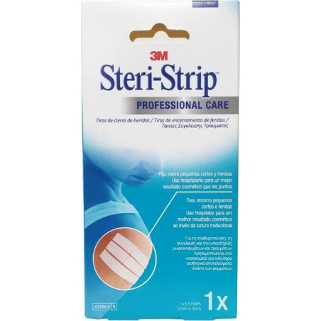 3M Steri-Strip 12mm x 10cm Αυτοκόλλητες Ταινίες Συγκράτησης Δέρματος 1τμχ