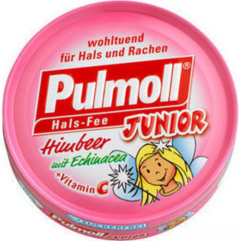 Pulmoll Junior Καραμέλες Χωρίς Ζάχαρη με Εχινάκεια & Βιταμίνη C για την Ενίσχυση του Ανοσοποιητικού 50gr