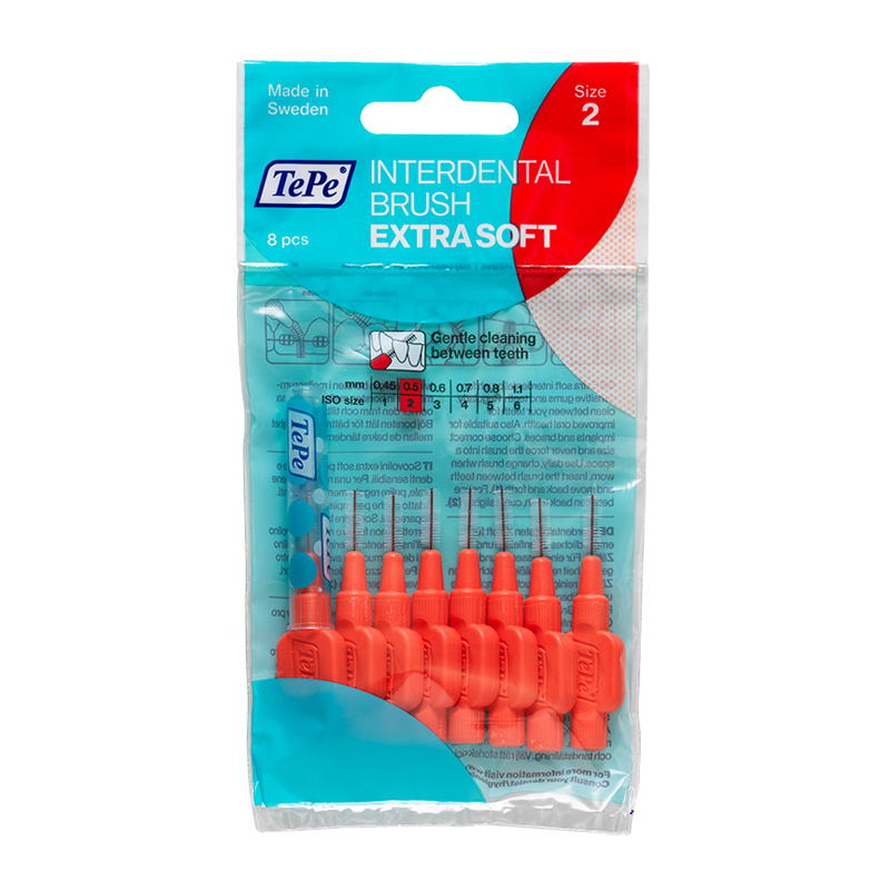 Tepe Μεσοδόντια Βουρτσάκια xx-fine 0.5 mm Κόκκινο 8 τεμ