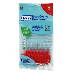 Tepe Μεσοδόντια Βουρτσάκια xx-fine 0.5 mm Κόκκινο 8 τεμ