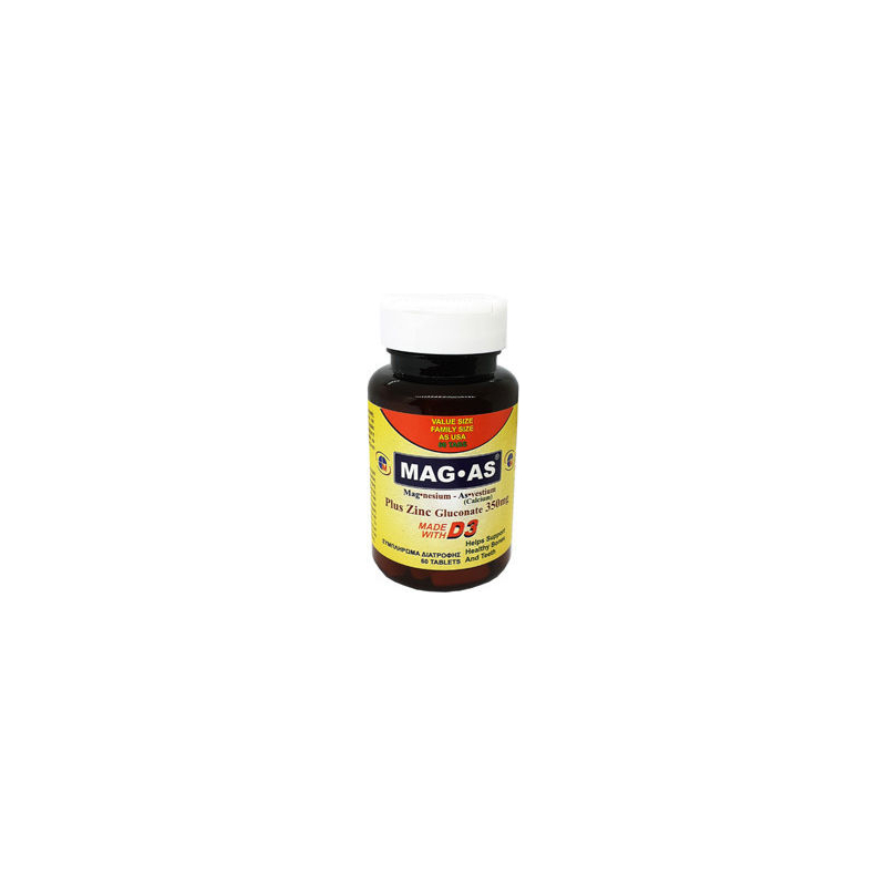 Medichrom MAG AS Plus Zinc Gluconate 350mg 60 ταμπλέτες