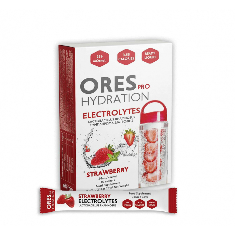 Eifron Ores Pro Hydration Electrolytes 10 φακελίσκοι Φράουλα