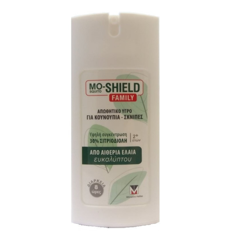 Menarini Mo-Shield Family Απωθητικό Υγρό για Κουνούπια Σκνίπες 75ml