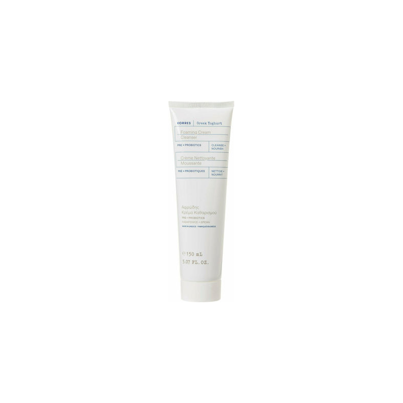 Korres Greek Yoghurt Foaming Cream Cleanser Pre-Probiotics 150ml