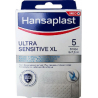 Hansaplast Αποστειρωμένα Αυτοκόλλητα Επιθέματα Ultra Sensitive XL 5x7.2cm 5τμχ