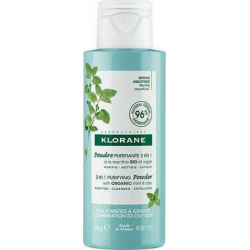 Klorane Aquatic Mint Poudre 3 in 1 Matifiant Καθαριστική Πούδρα με Υδάτινη Μέντα και Άργιλο για Μεικτό και Λιπαρό Δέρμα 50g
