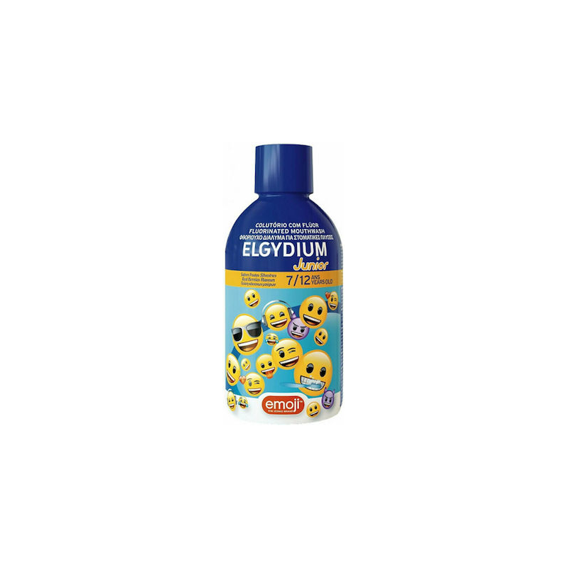 Elgydium Στοματικό Διάλυμα Emoji 500ml 250 ppm με Γεύση Κόκκινα Μούρα για 7+ χρονών