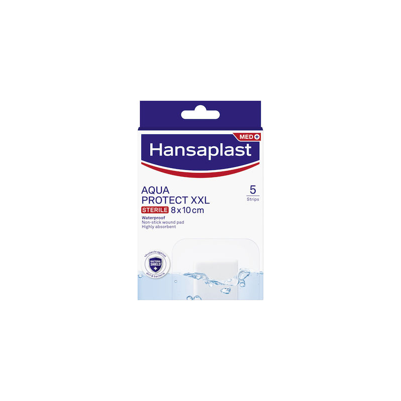 Hansaplast Aqua Protect XXL Αδιάβροχα Επιθέματα 8x10cm 5τμχ