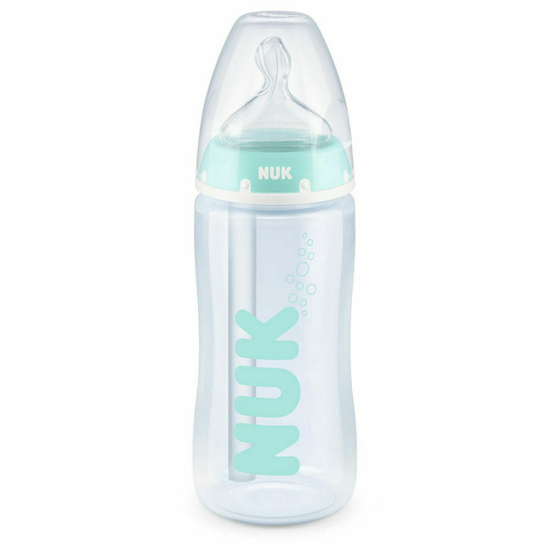 Nuk Πλαστικό Μπιμπερό Professional Temperature Control Κατά των Κολικών με Θηλή Σιλικόνης 300ml για 0-6 μηνών