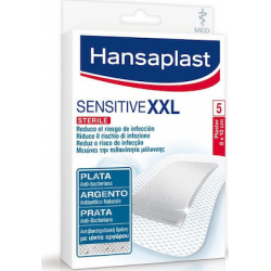 Hansaplast Αποστειρωμένα Αυτοκόλλητα Επιθέματα Med Sensitive XXL 10x8cm 5τμχ