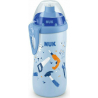Nuk Εκπαιδευτικό Μπιμπερό 36m+ με καπάκι Push Pull Μπλε 300ml