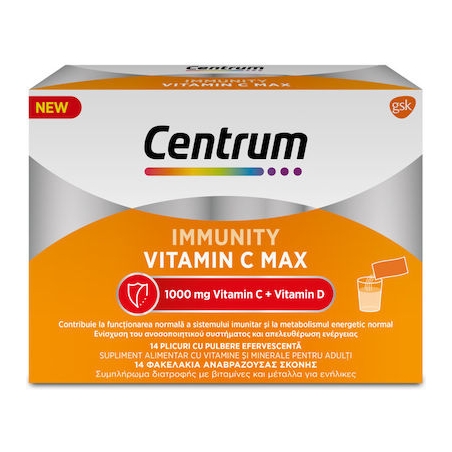 Centrum Immunity Vitamin C Max 1000mg 14 φακελίσκοι