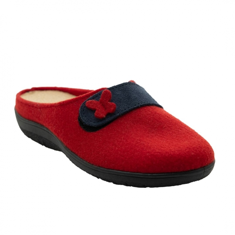 SaveYourFeet 3027 Γυναικεία ανατομική παντόφλα κοκκινο