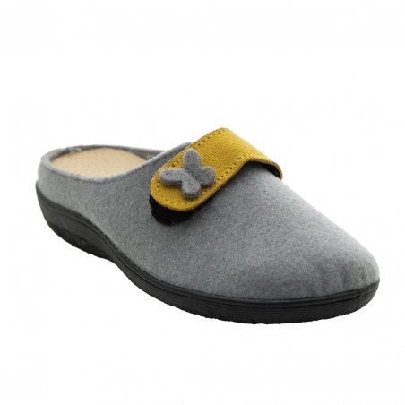 SaveYourFeet 3027 Γυναικεία ανατομική παντόφλα γκρι