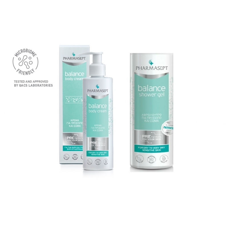 Pharmasept Balance Body Cream Κρέμα για Πρόσωπο + Σώμα 250ml & ΔΩΡΟ Balance Shower Gel Αφρόλουτρο για Πρόσωπο + Σώμα 250ml