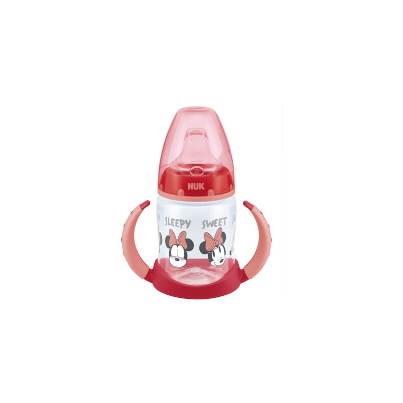 Nuk Εκπαιδευτικό Μπιμπερό με Λαβές Minnie 10.743.944 6m+ 150ml