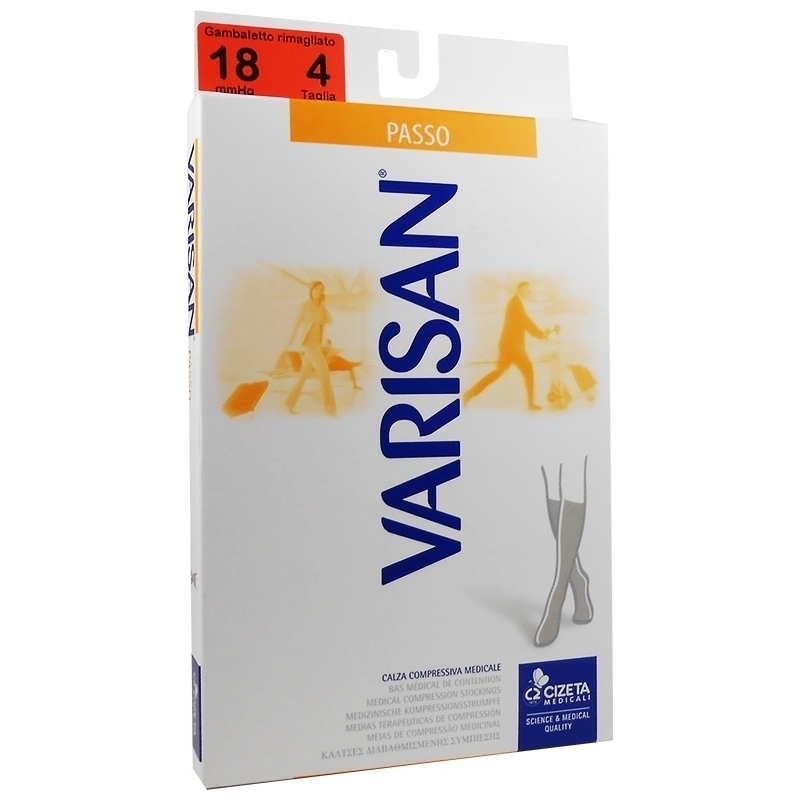 Varisan Passo Κάλτσες Κάτω Γόνατος Διαβαθμισμένης Συμπίεσης 18 mmHg Marrone