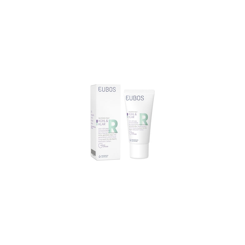 Eubos Cool & Calm Relieving Κρέμα Προσώπου Νυκτός για Ερυθρότητα 30ml