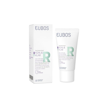 Eubos Cool & Calm Relieving Κρέμα Προσώπου Νυκτός για Ερυθρότητα 30ml
