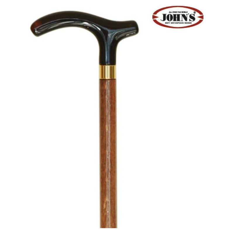 Johns 15285 Μπαστούνι Ξύλινο Με Πλάγια Λαβή Ταφ Ανδρικό Καφέ