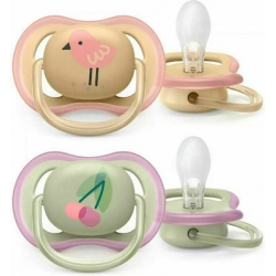 Philips Avent Ultra Air SCF085/13 0-6m, Ορθοδοντική Πιπίλα Για Κορίτσι 2τμχ.