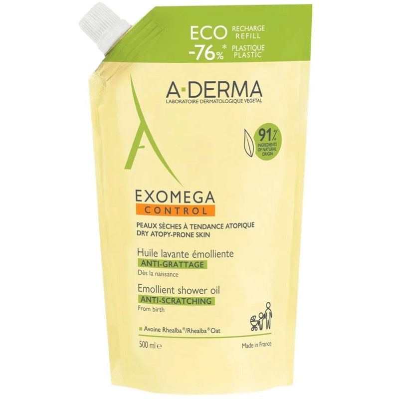 A-Derma Exomega Control Κατάλληλο για Ατοπική Επιδερμίδα 500ml