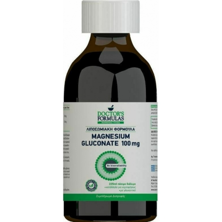 Doctor's Formulas Λιποσωμιακή Φόρμουλα Magnesium Gluconate 100mg 225ml